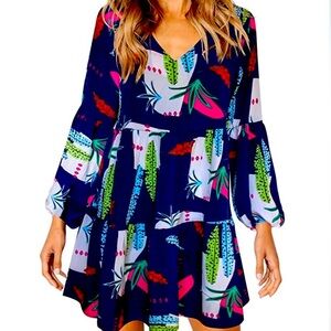 COPY - NWOT Flowy and Tropical Long Sleeve Summer Dress NWOT